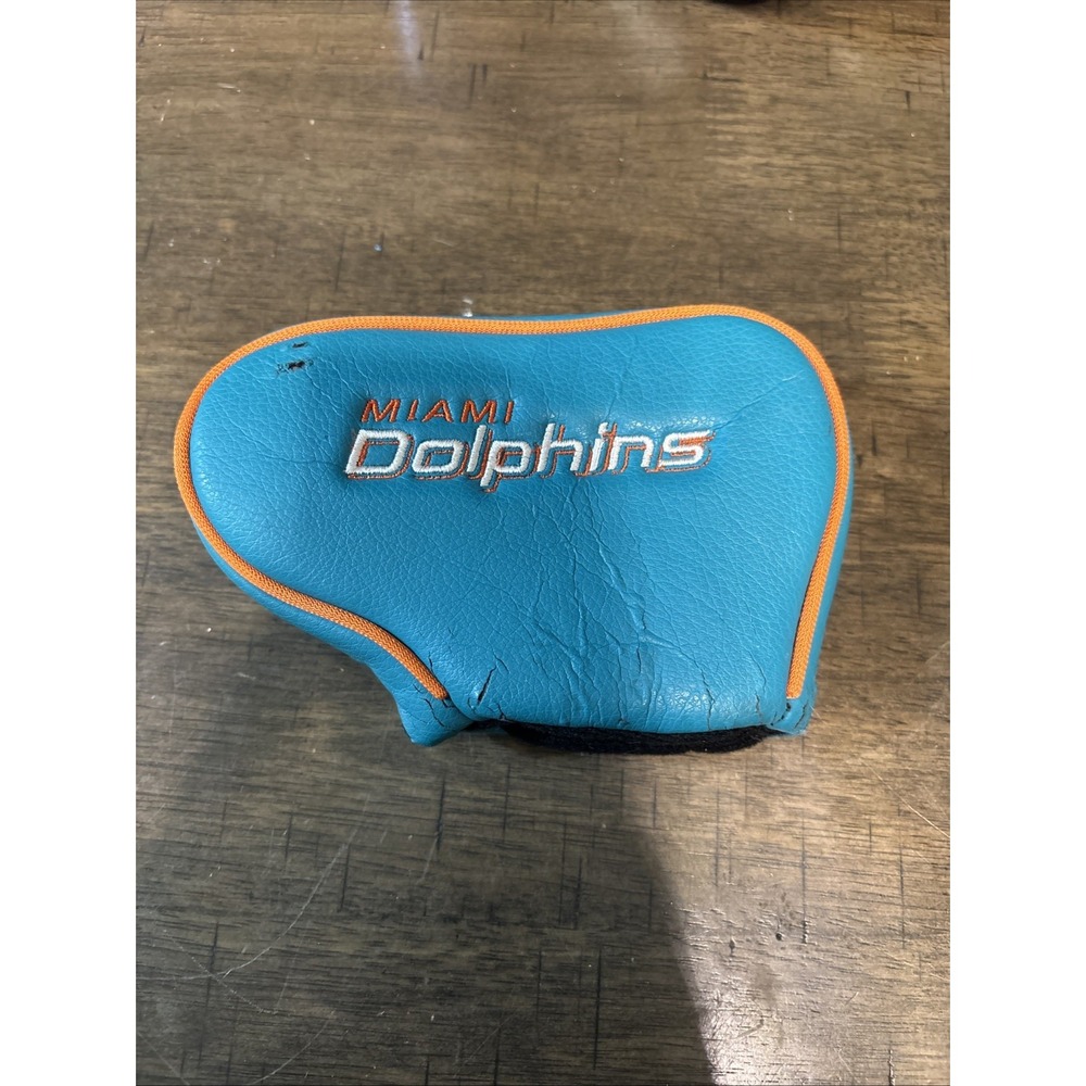 Miami Dolphins NFL Licensed Blade Putter Golf Club Headcover, Embroidered